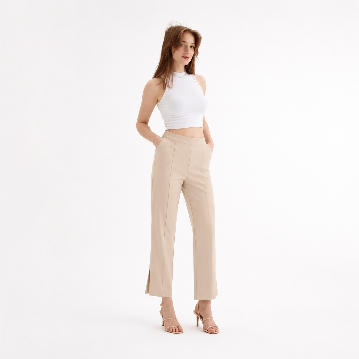 Side Slit Pants 11513