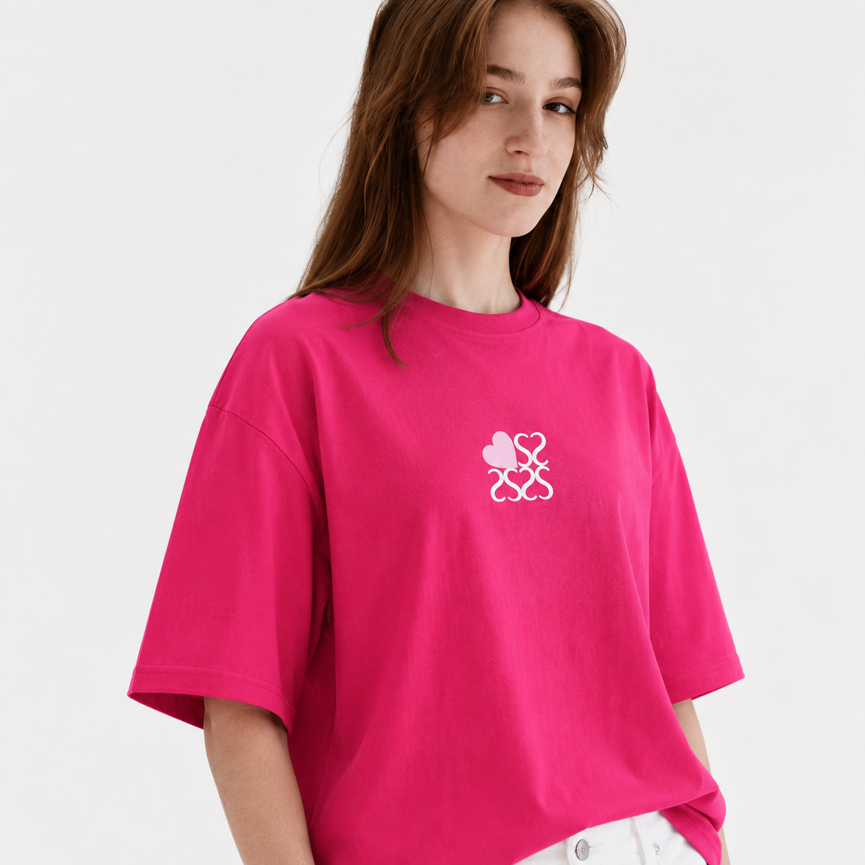Heart Print T-Shirt 11902