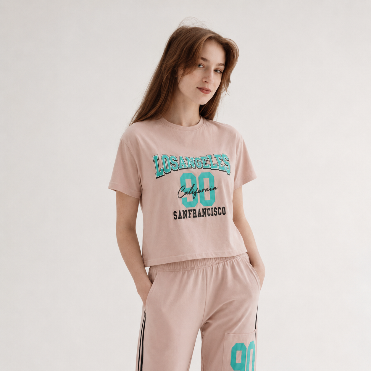 T-Shirt & Track Pants Set 8371