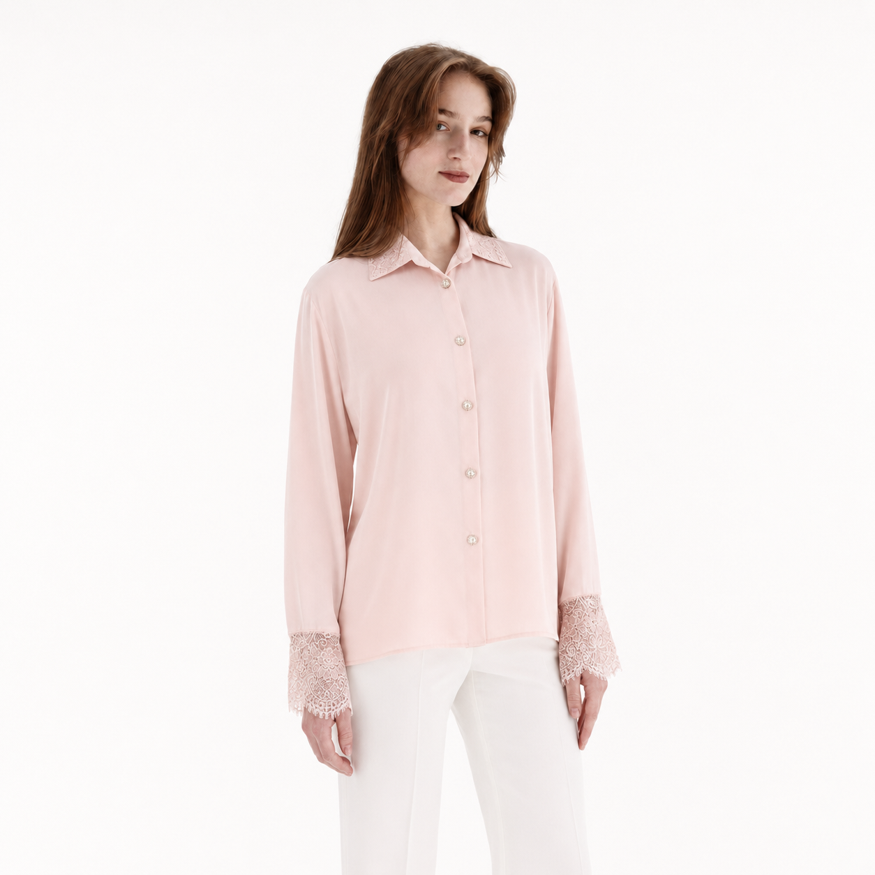 Lace Cuff Shirt 11852