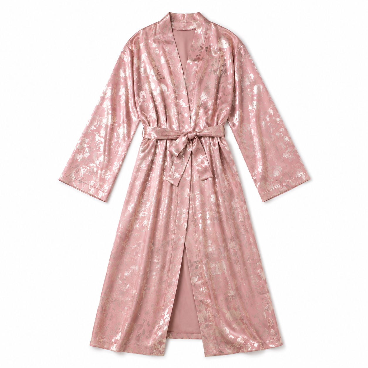 Long Satin Robe 9928