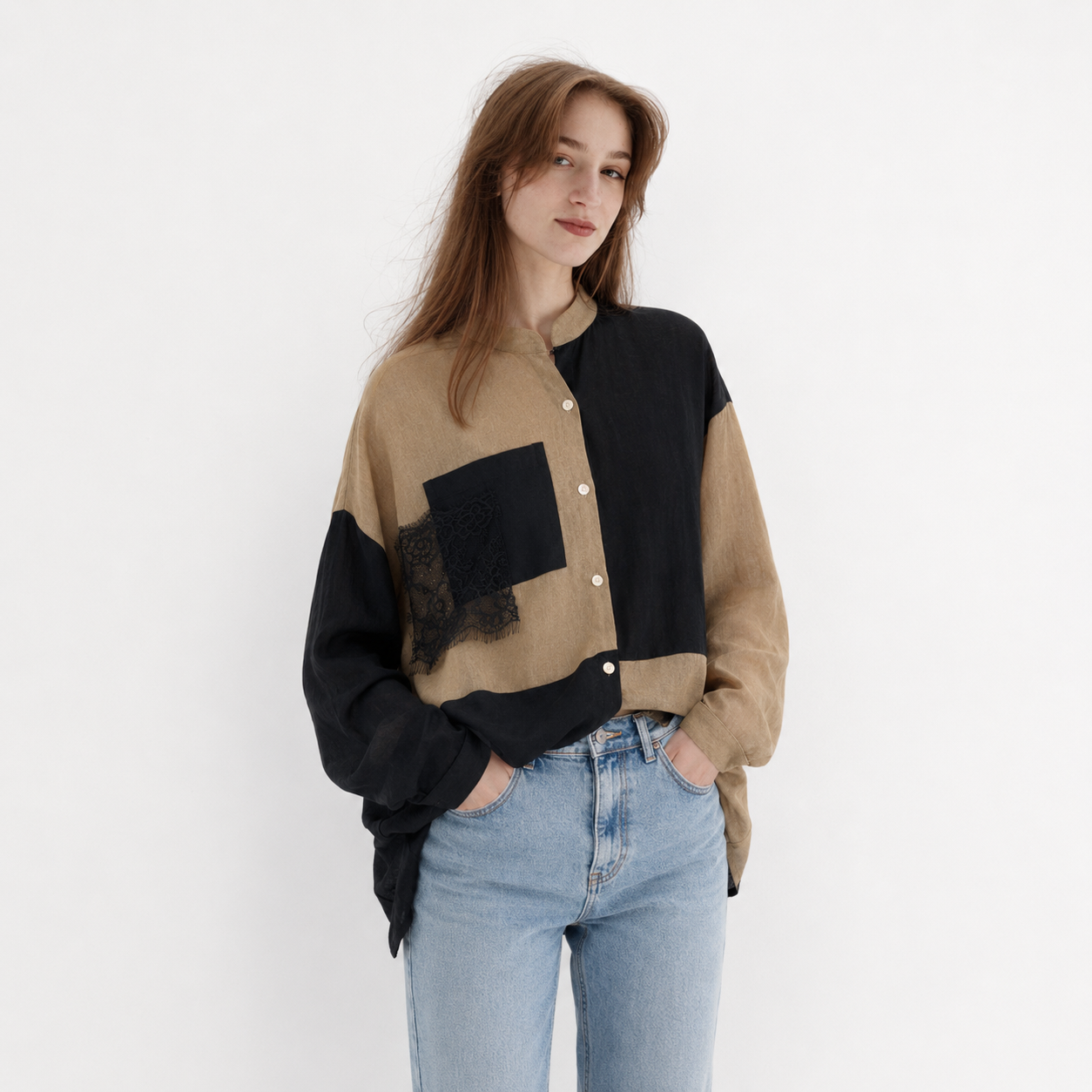 Two-Tone Shirt 11486
