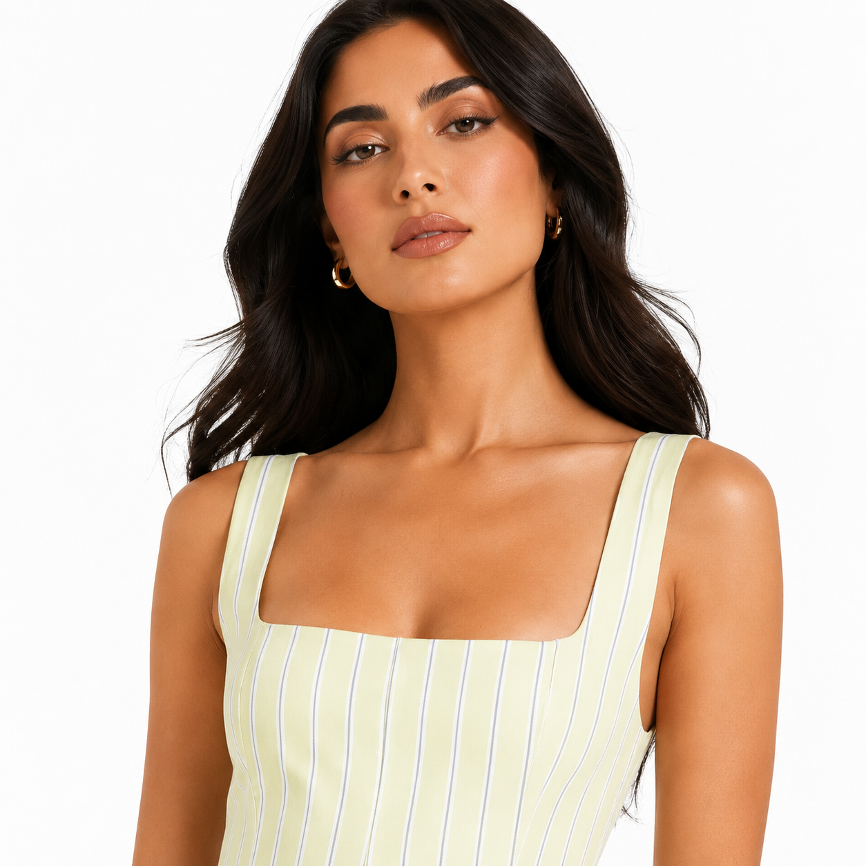Striped A-Line Dress 11526