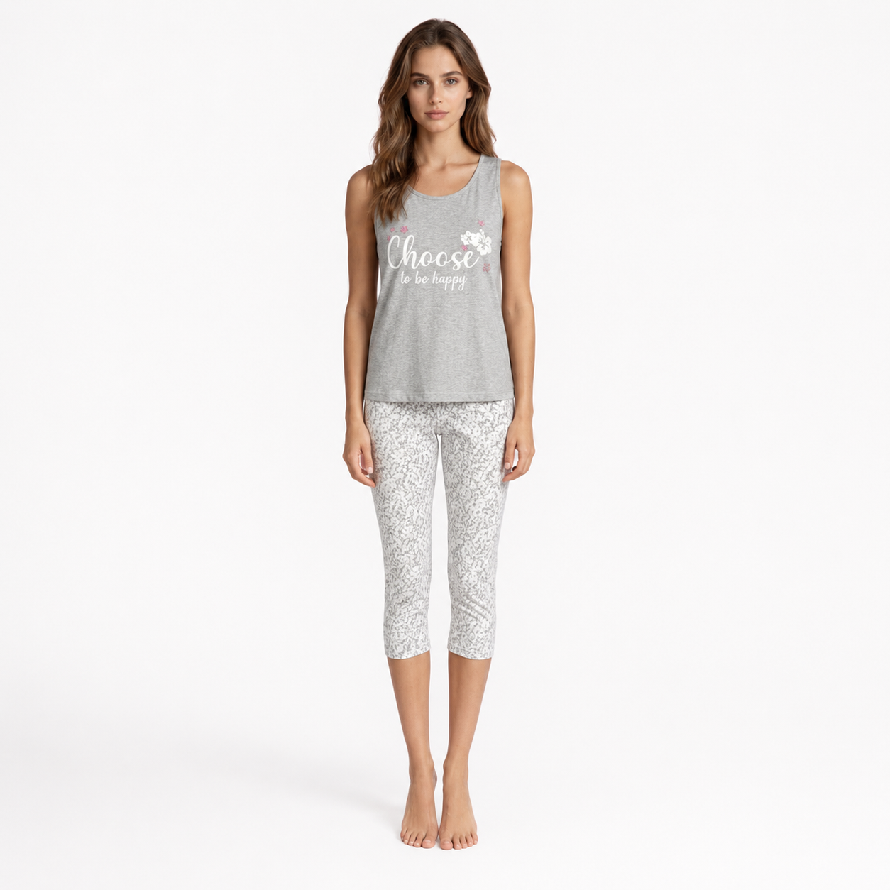 Printed capri Pajama 9699