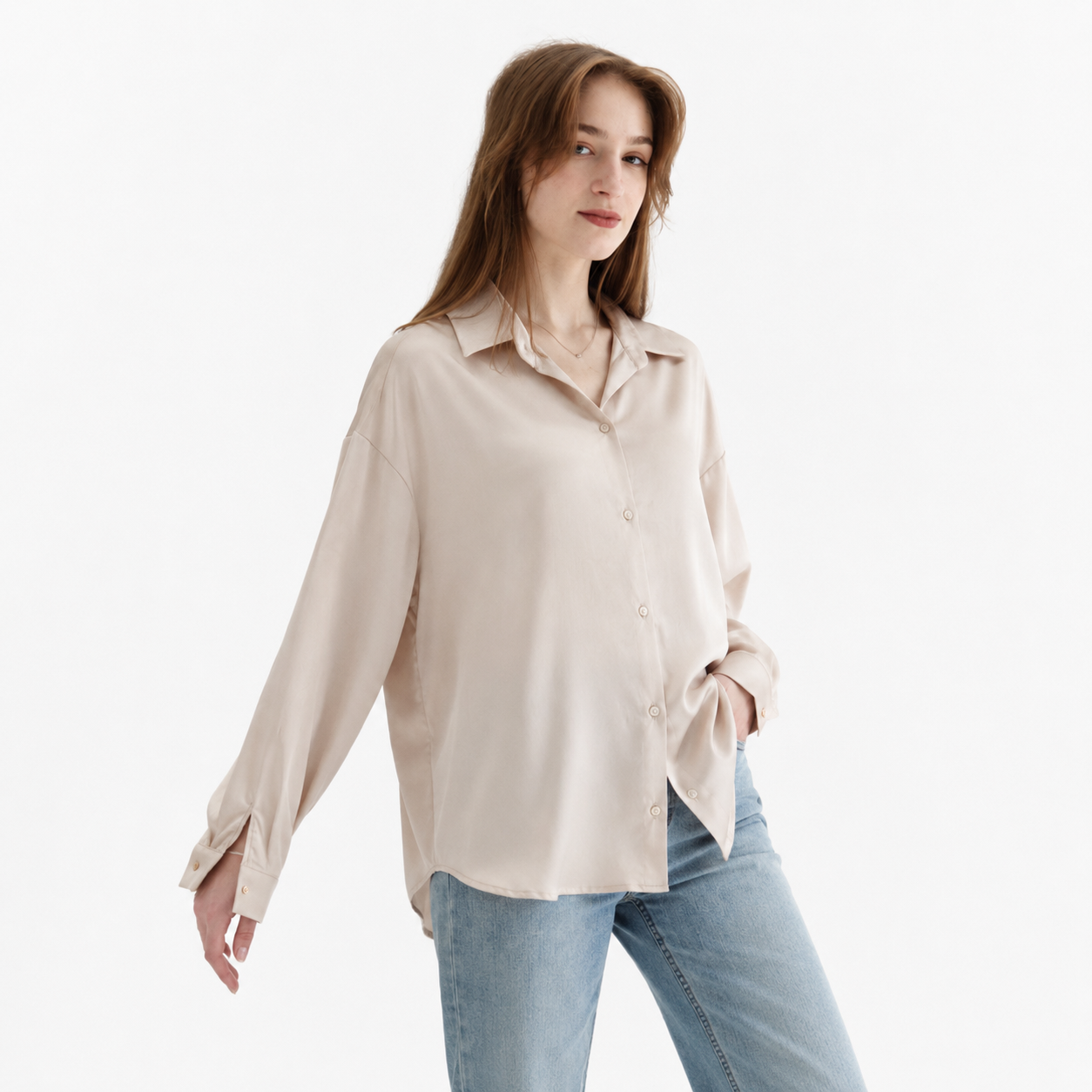 Satin Shirt 11408