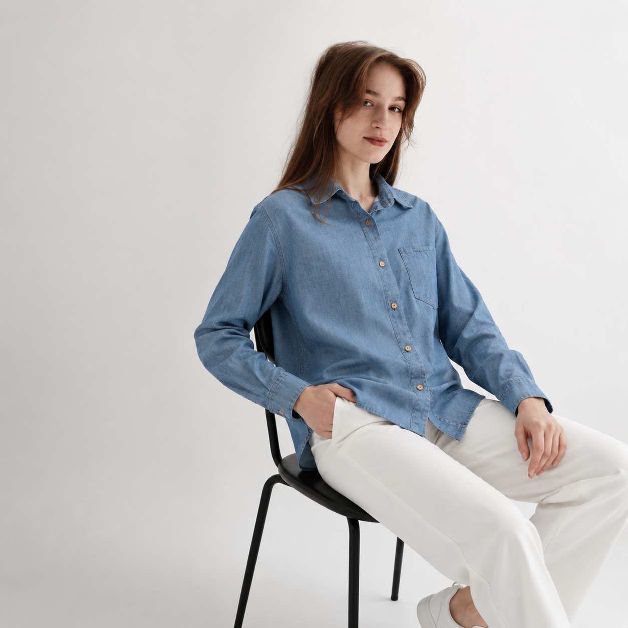 Denim shirt 11034