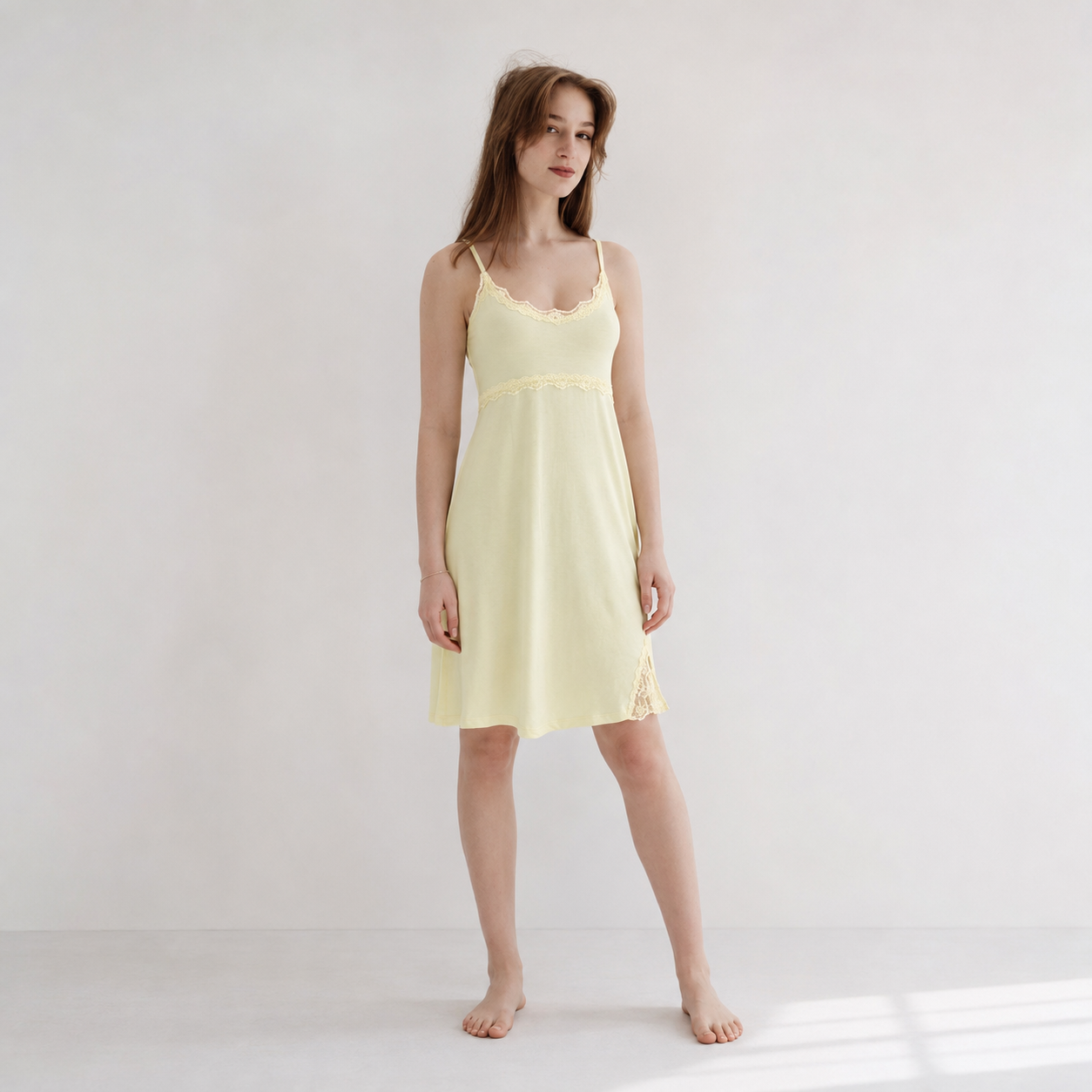 Cotton Lace Nightgown 10067