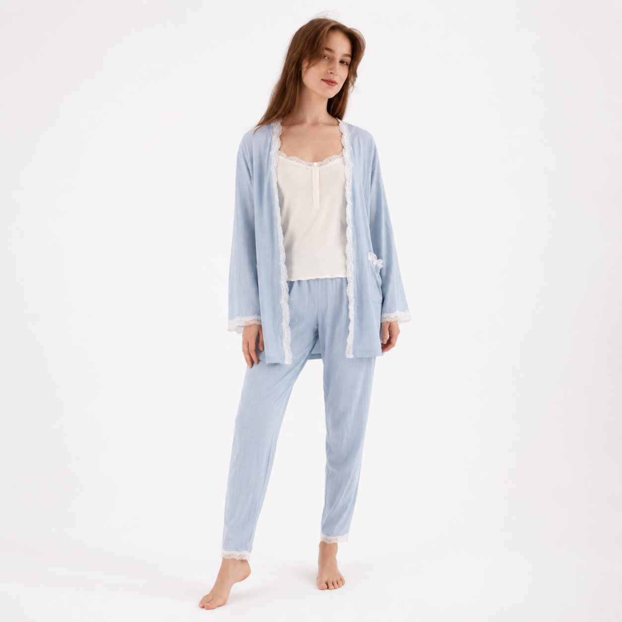 Linen Pajama Set 9553