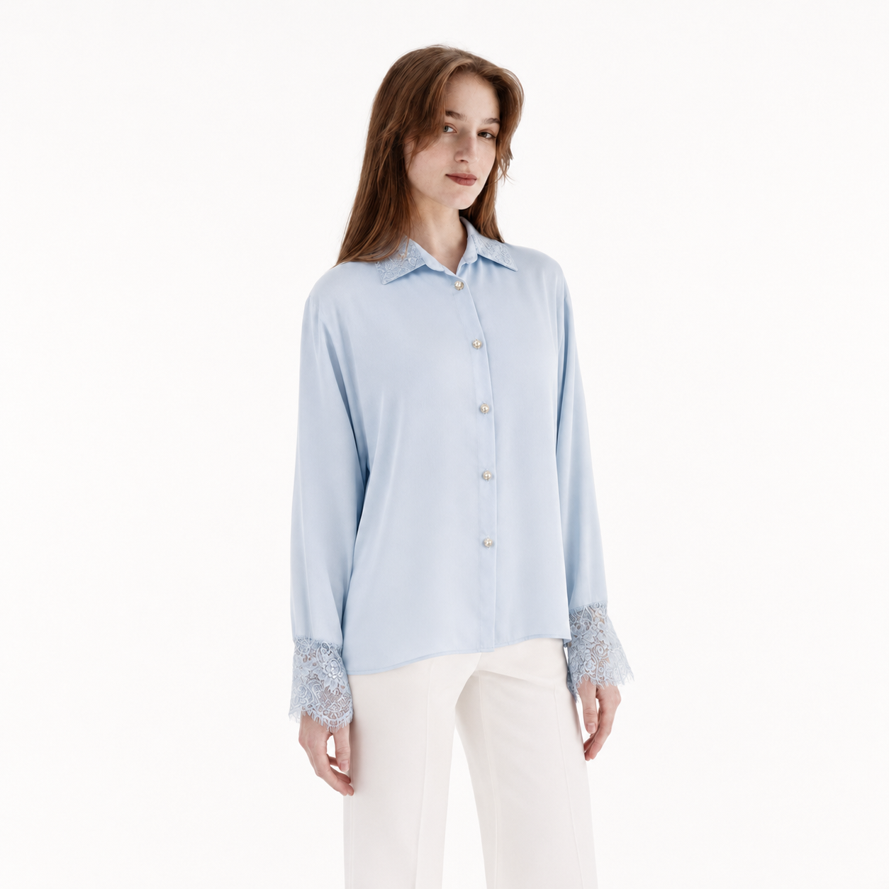 Lace Cuff Shirt 11852