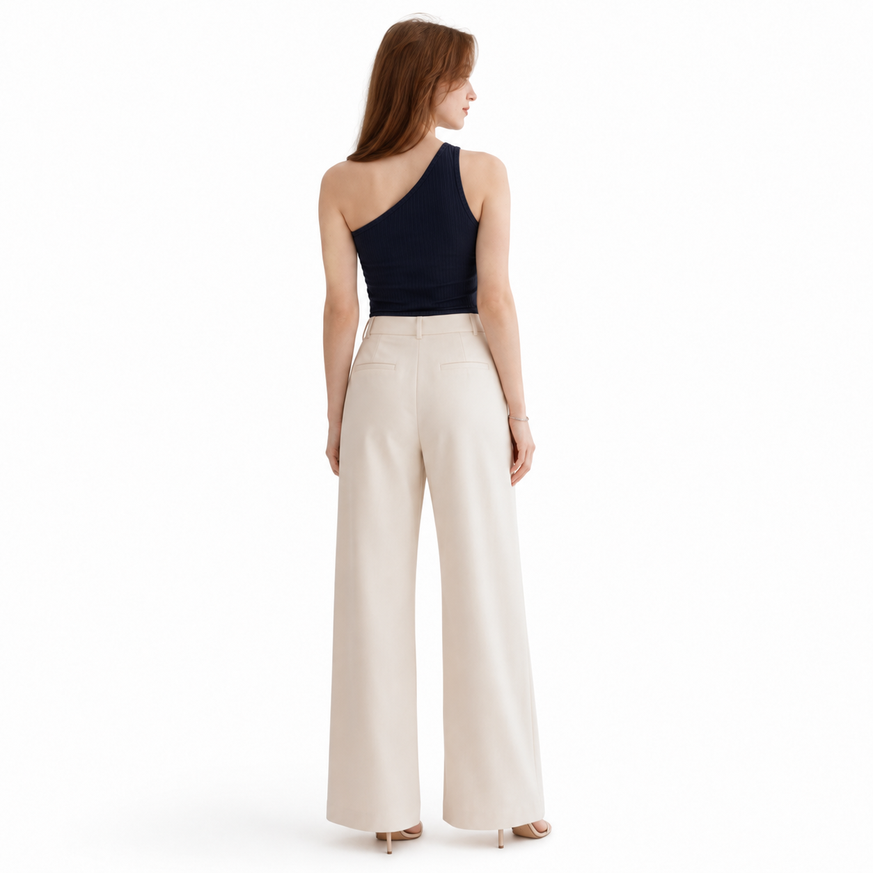 One-Shoulder Ribbed Top 11507