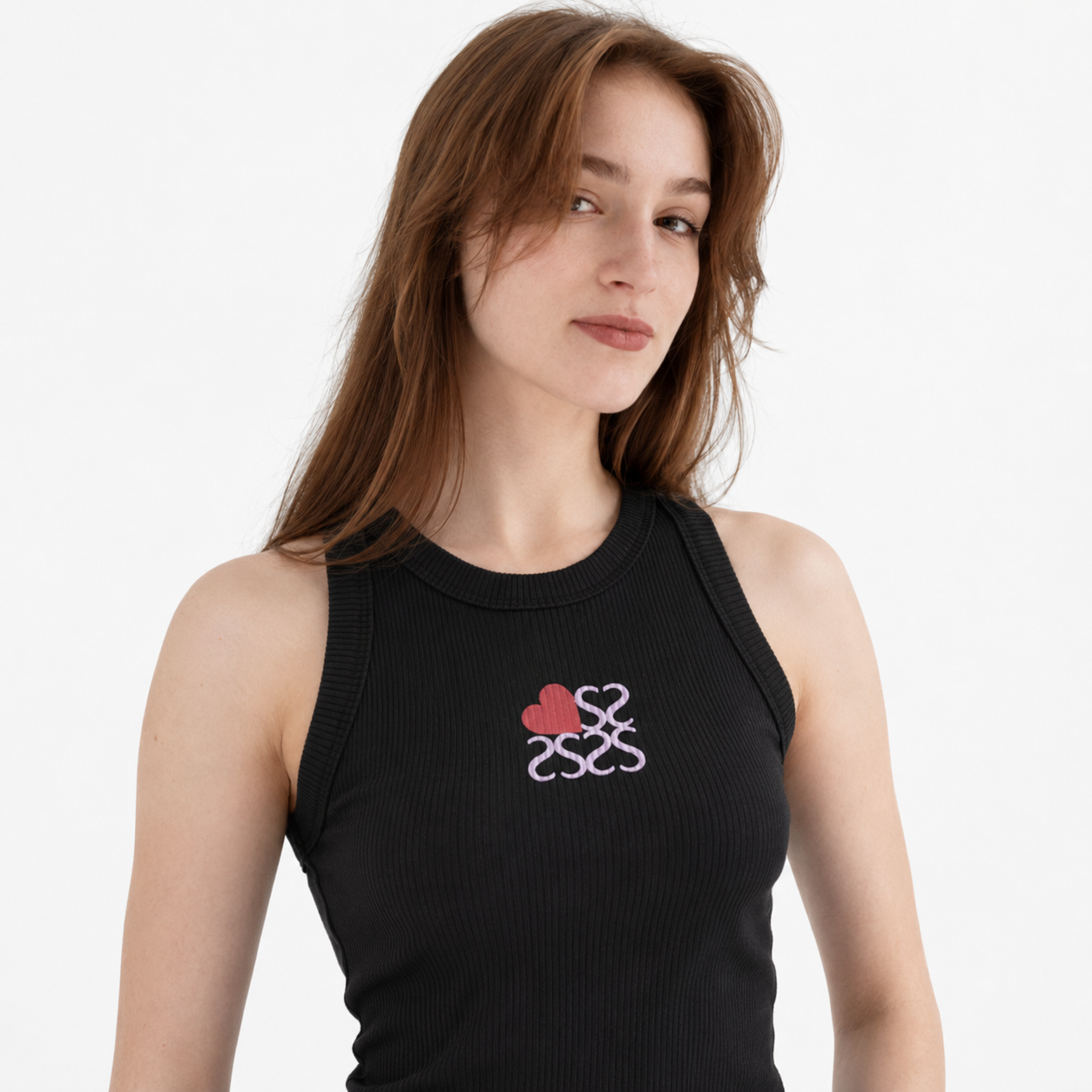 Sleeveless Heart top 11021
