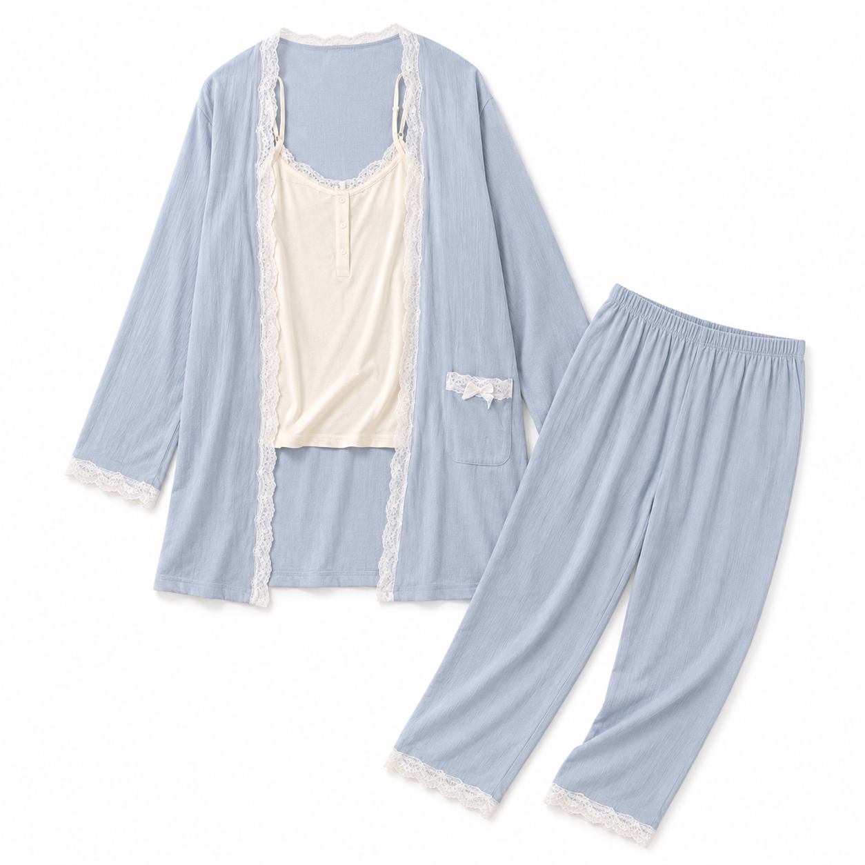 Linen Pajama Set 9553