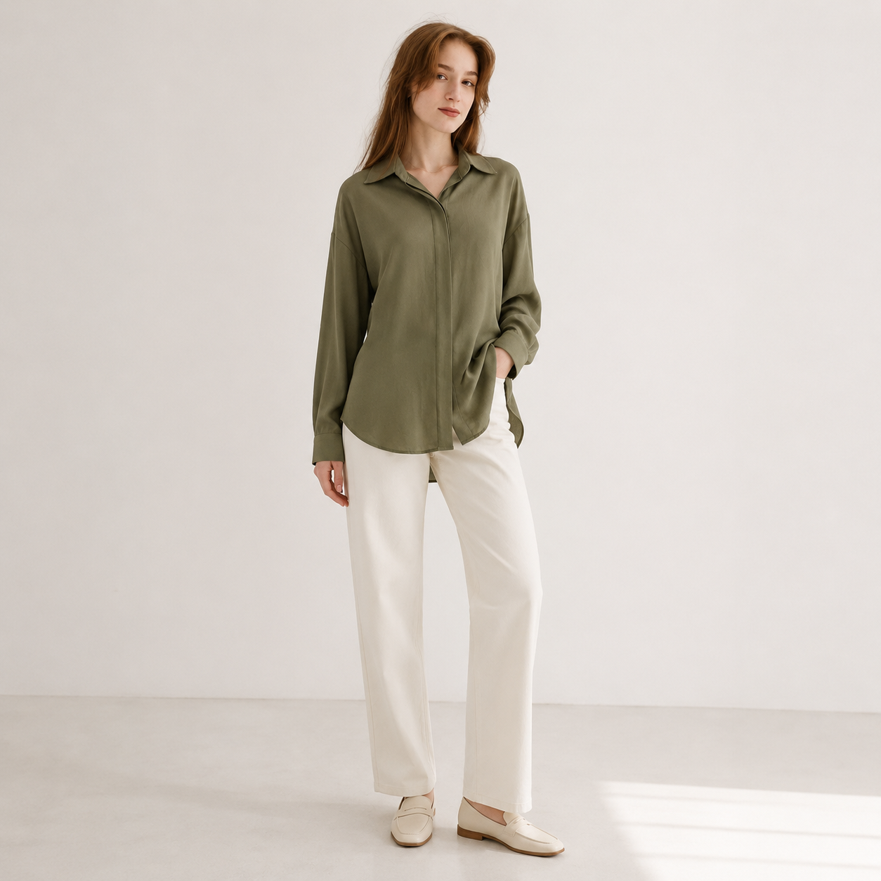 Long Linen Shirt 11503