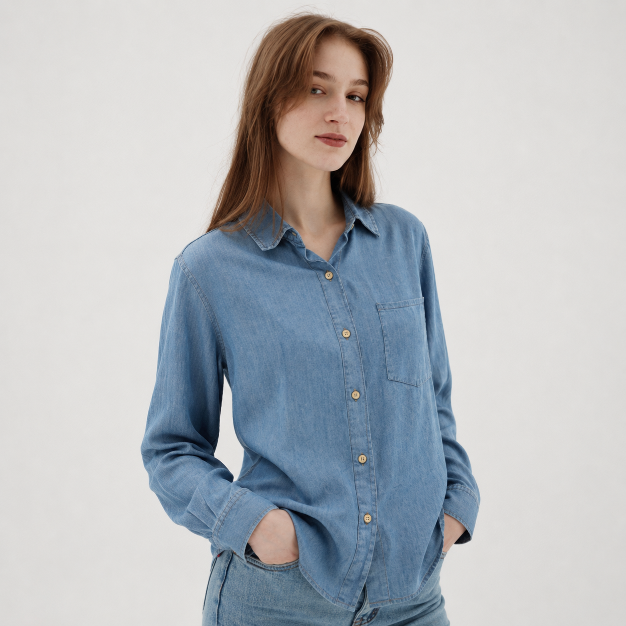 Denim shirt 11034