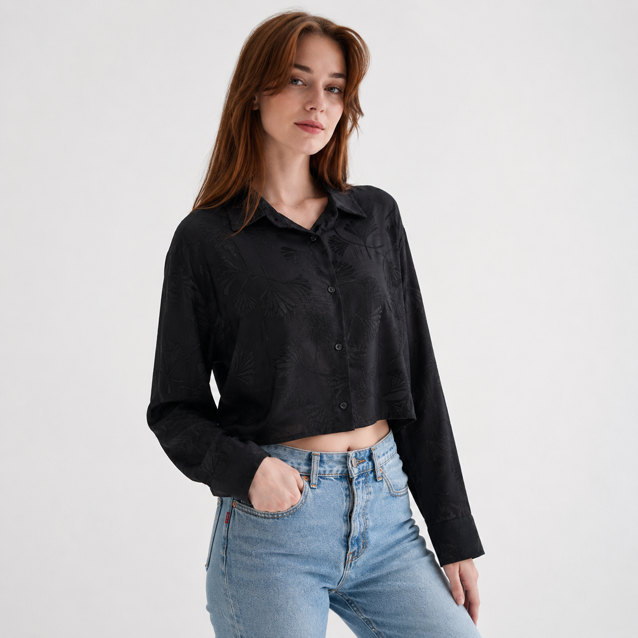 Leaf Print Shirt 11531