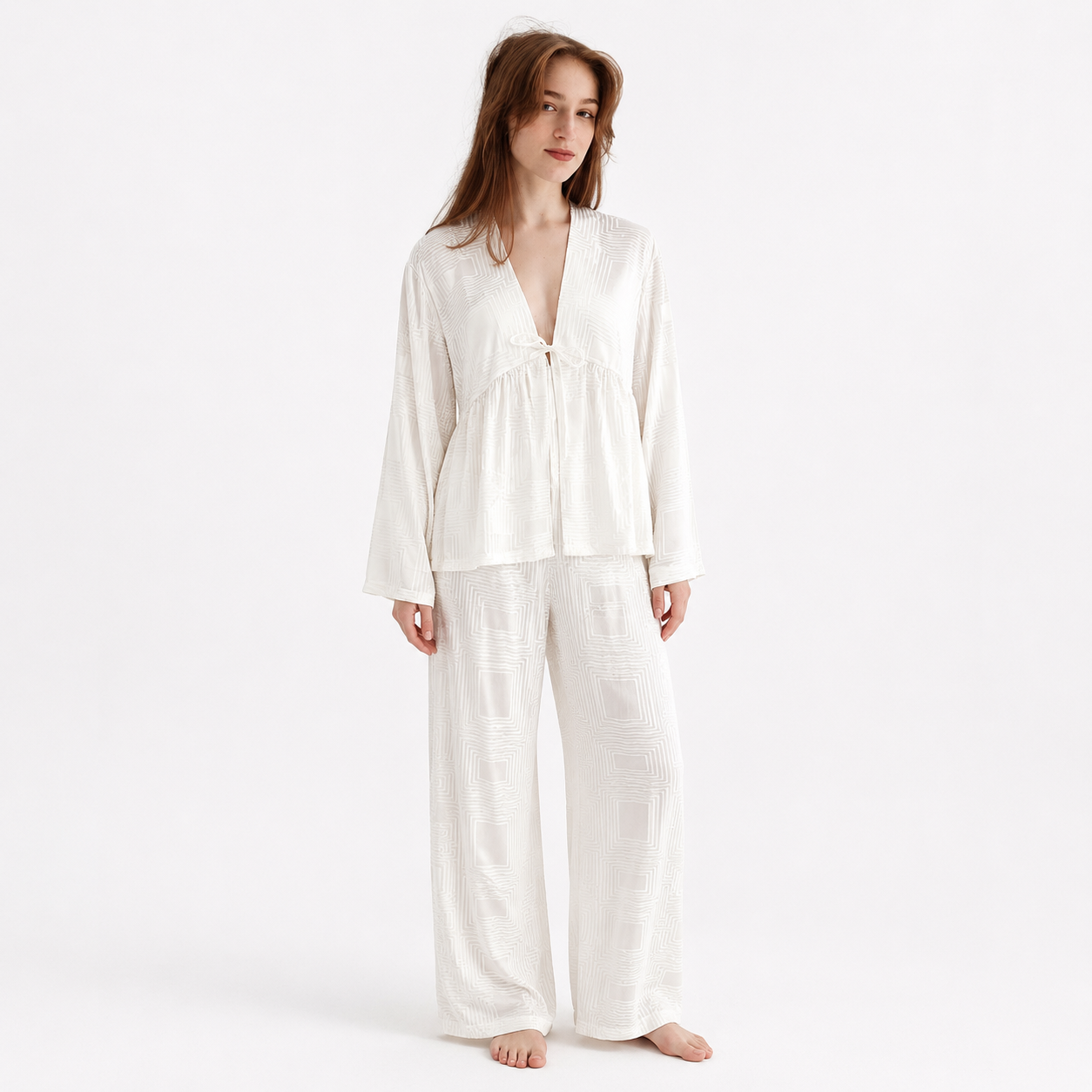 Relaxed Tie-Front Set 11543