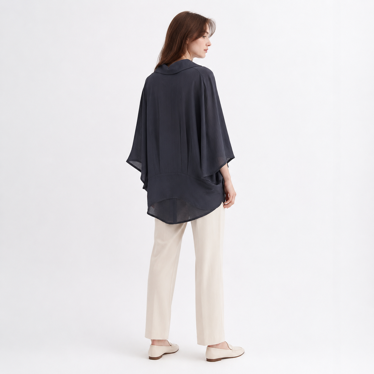 Oversized Poncho Shirt 11511