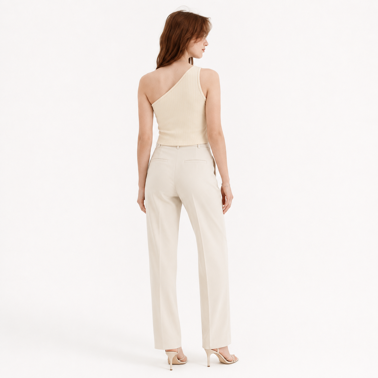 One-Shoulder Ribbed Top 11507