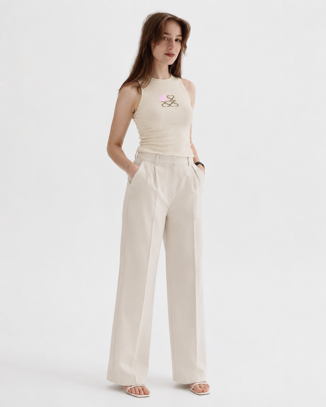 Sleeveless Heart top 11021