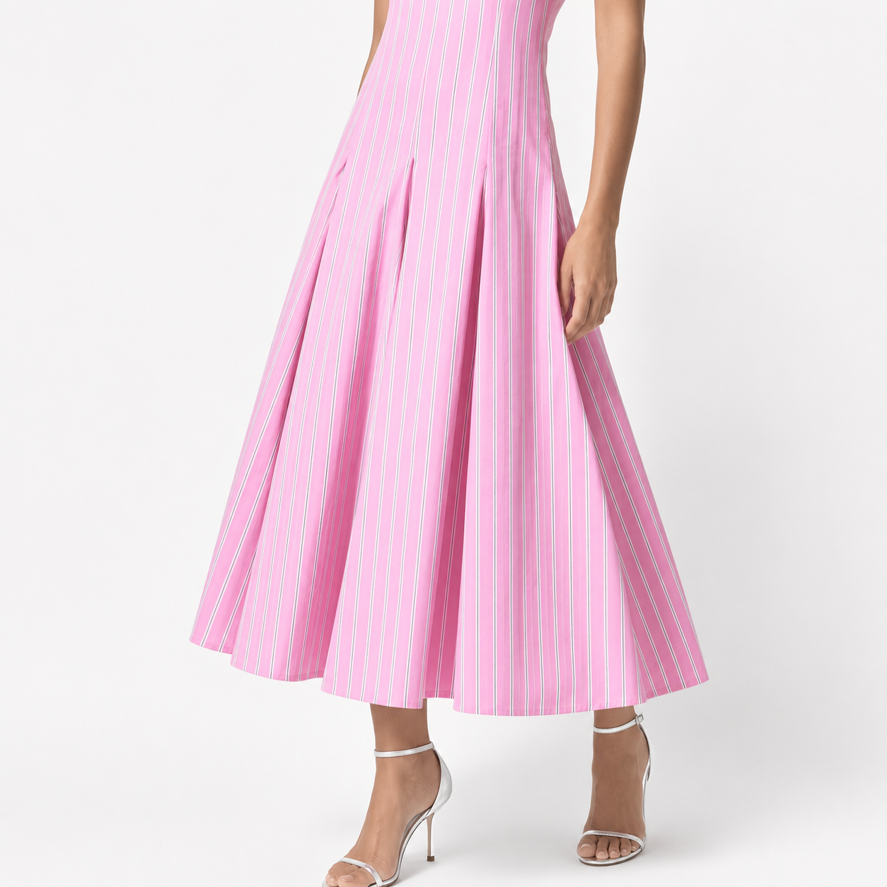 Striped A-Line Dress 11526