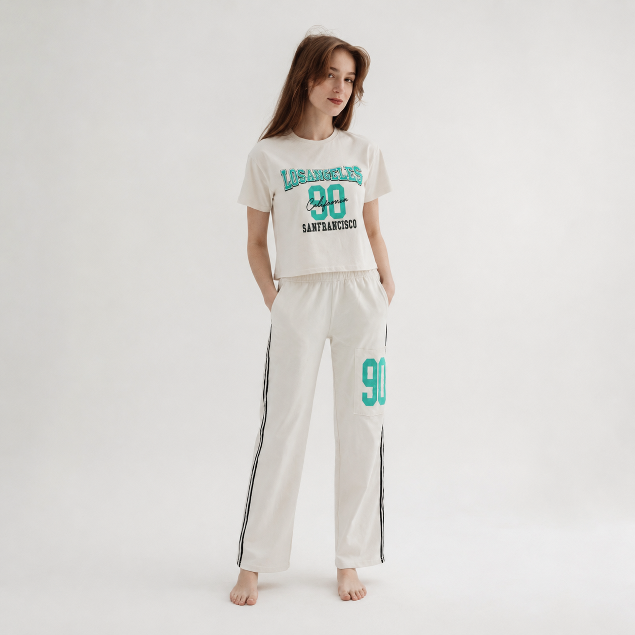 T-Shirt & Track Pants Set 8371
