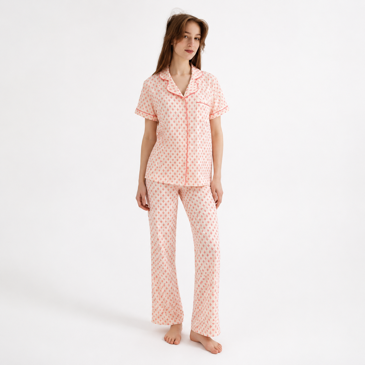 Printed Classic Pajama 10053