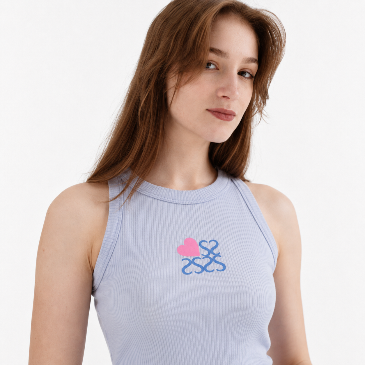 Sleeveless Heart top 11021