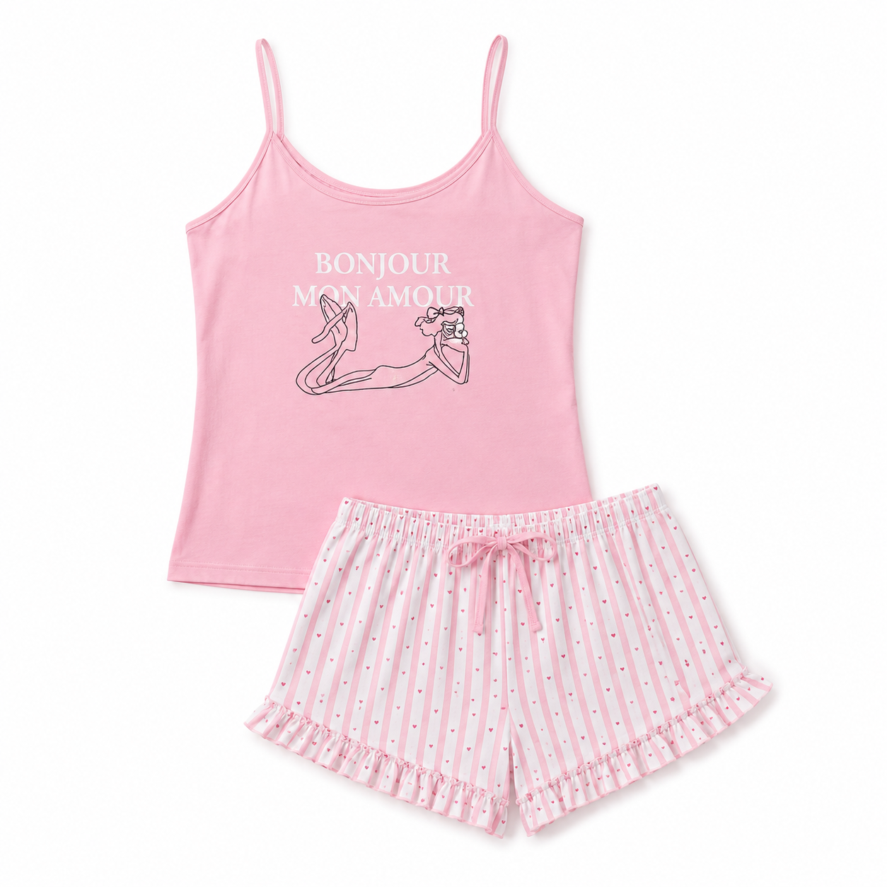 Printed Shorts Pajama 9659