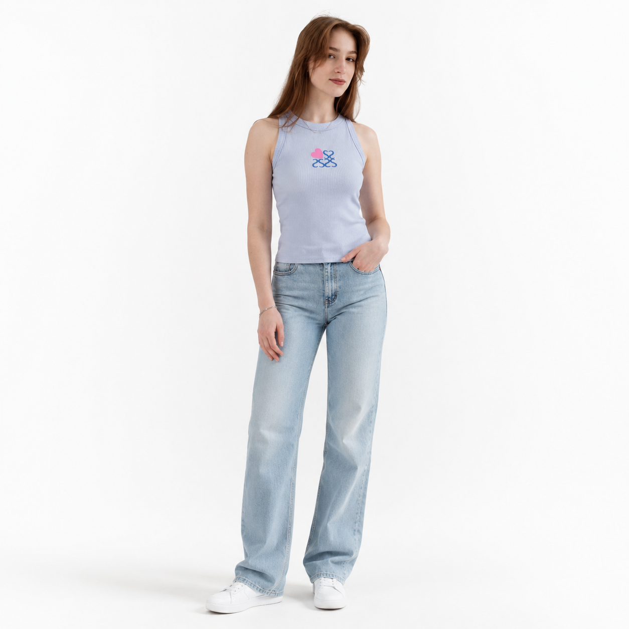 Sleeveless Heart top 11021