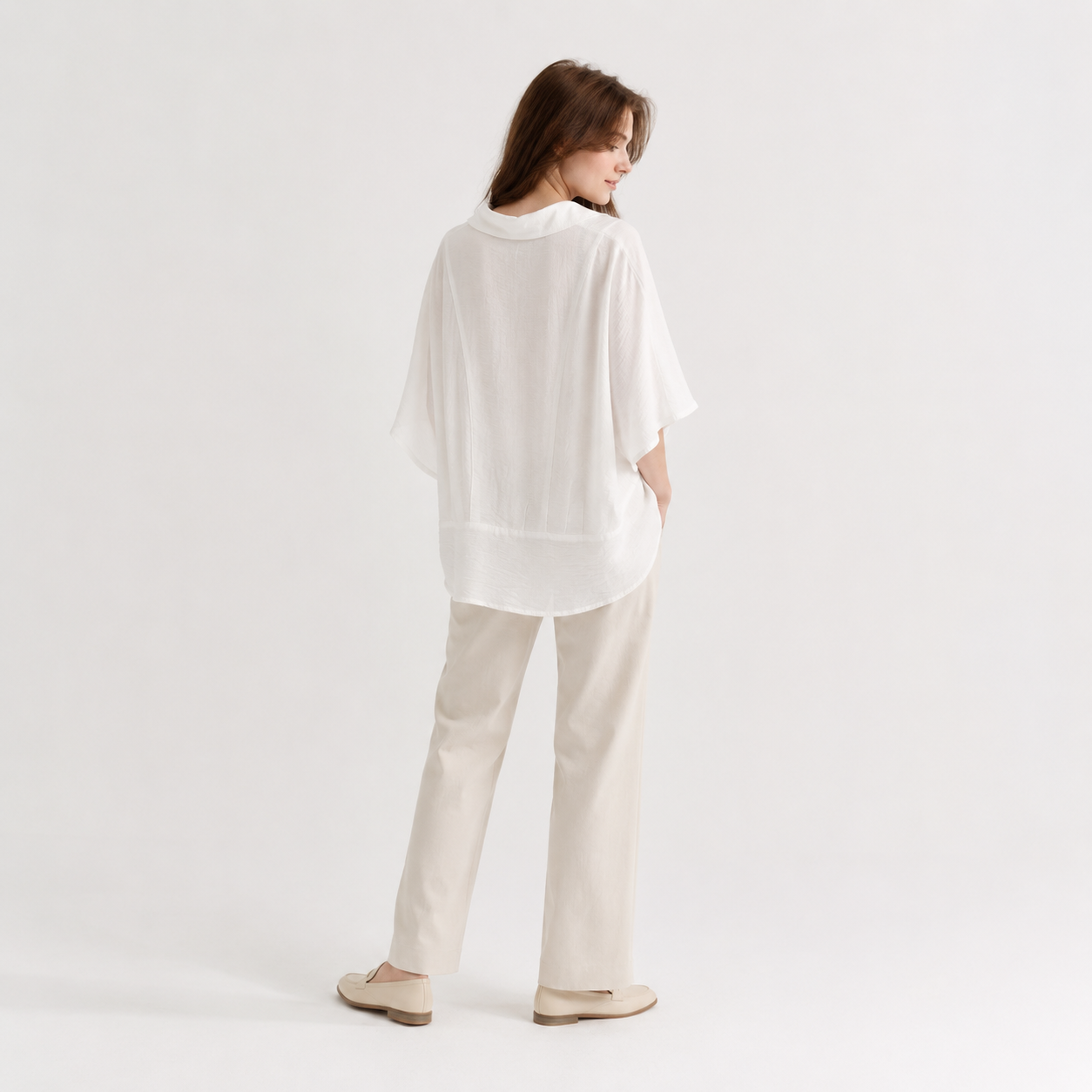 Oversized Poncho Shirt 11511