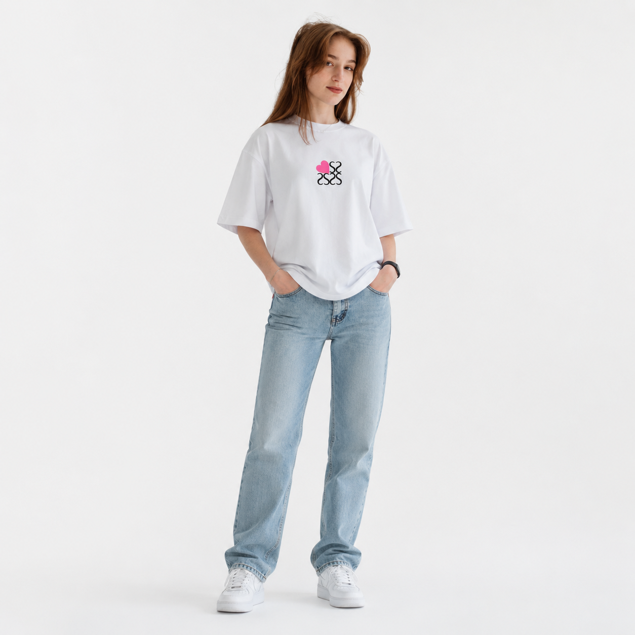 Heart Print T-Shirt 11902