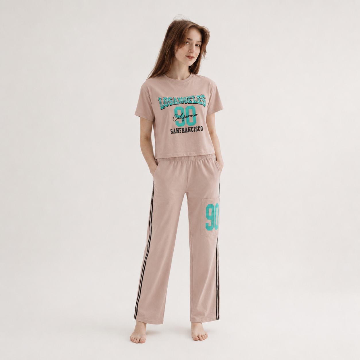 T-Shirt & Track Pants Set 8371