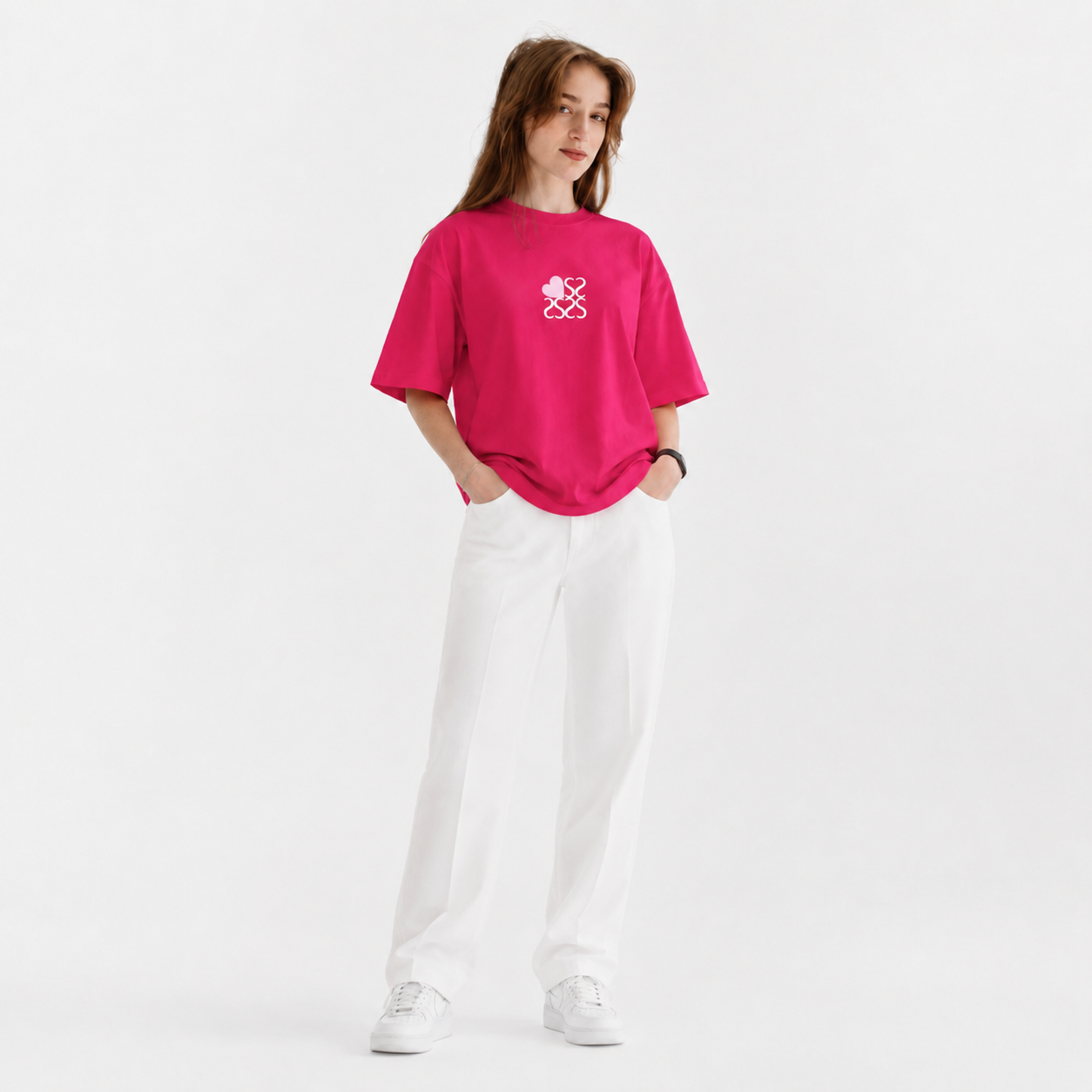 Heart Print T-Shirt 11902
