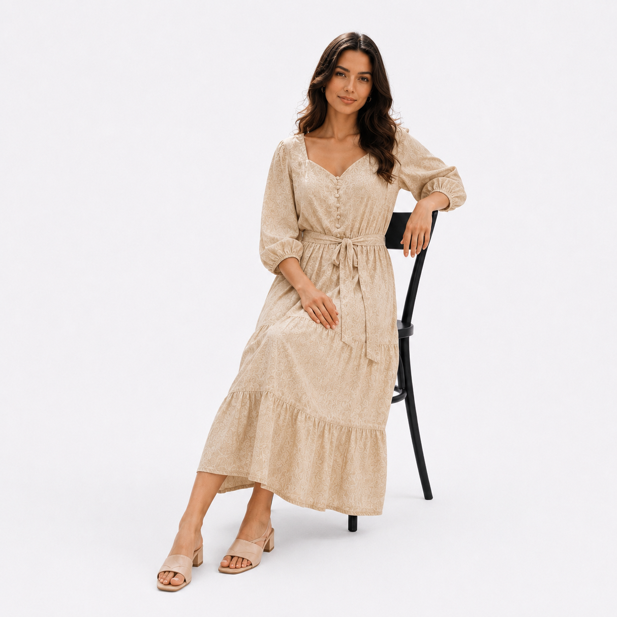 Tie waist Dress 11037